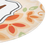 Het BloemenSinaasappel van de abstracte Werveling Snijplank (Hoek)