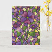 Het BloemenWenskaart van de waterverf Kaart (Gele Bloem)