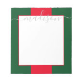 Het Blok van de kleur Gepersonaliseerde Blocnote v (Voorkant)