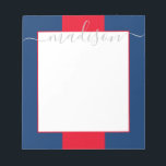 Het Blok van de kleur Gepersonaliseerde Blocnote v<br><div class="desc">PreppyPrint.com - Voeg uw persoonlijke aanraking toe aan deze laptop. Klik op "personaliseren" en vervolgens op "aanpassen" om de tekenkleur en -grootte te wijzigen zodat u de juiste jouw naam kunt kiezen. Breng dit ontwerp ook over op de producten van uw keuze! Ga naar mijn ontwerperwinkel, PreppyPrint.com, voor het coördineren...</div>