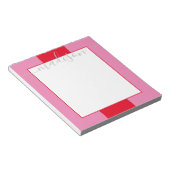 Het Blok van de kleur Gepersonaliseerde Blocnote v (Schuin)