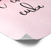 Het Blokje van de Hete Chick Roze Werkhok Grappig  Poster (Hoek)