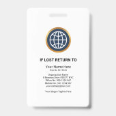 Het blokkeren de Foto van het Bedrijf van de Kolom Badge (Achterkant)