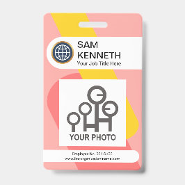 Het blokkeren de Foto van het Bedrijf van de Kolom Badge