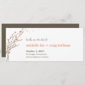 Het blokkeren de Tak sparen de Datum Kaart - Oranj (Voorkant / Achterkant)