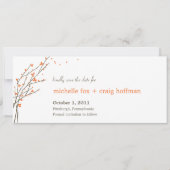 Het blokkeren de Tak sparen de Datum Kaart - Oranj (Voorkant)