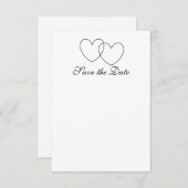 "Het blokkeren van Harten"sparen-de-Datum Kaarten (Voorkant / Achterkant)