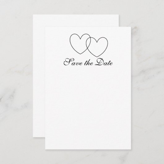 "Het blokkeren van Harten"sparen-de-Datum Kaarten (Voorkant / Achterkant)