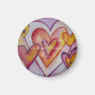 Het blokkeren van Liefde Harten Gepersonaliseerde  Magneet