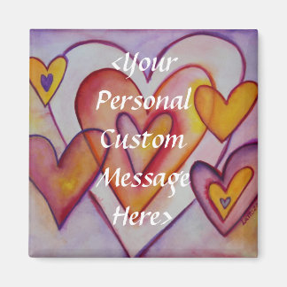 Het blokkeren van Liefde Harten Gepersonaliseerde  Magneet