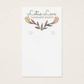 Het blokkeren van Lily Floral die juwelen geeft ee Visitekaartje (Voorkant)