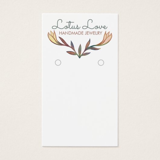 Het blokkeren van Lily Floral die juwelen geeft ee Visitekaartje (Voorkant)