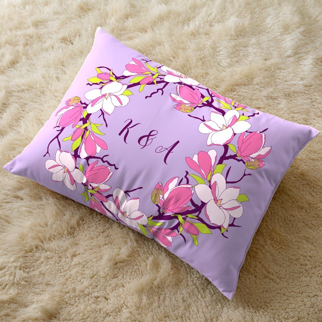 Het blokkeren van Magnolia Personalized Accent Pil Accent Kussen (Blooming Magnolia Personalized Accent Pillow)