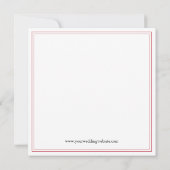 Het blokkeren Vingerafdrukken sparen de Uitnodigin Save The Date (Achterkant)