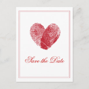 Het blokkeren Vingerafdrukken sparen het Briefkaar Aankondigingskaart