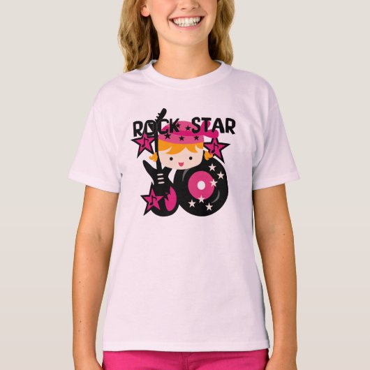 Het blonde Meisje van de Ster van de Rots T-shirt (Voorkant)