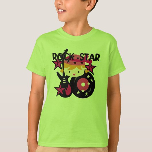 Het blonde Meisje van de Ster van de Rots T-shirt (Voorkant)