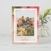 Het Bloomeren van Kleuren de Nieuwjaarskaart van d Kaart (Staand voorkant)