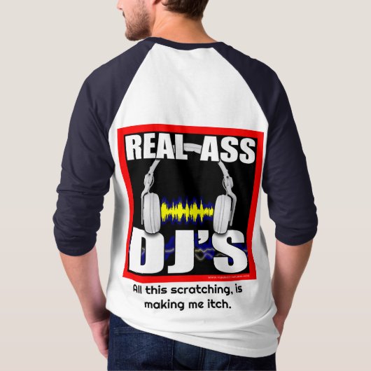 het blue can DJ shirt (Achterkant)