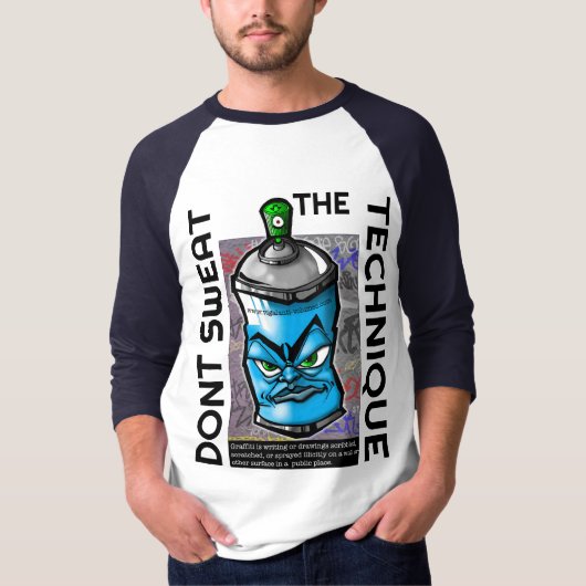 het blue can DJ shirt (Voorkant)