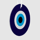 Het Blue Evil Eye acryl kerstversiering Ornament (voorkant)