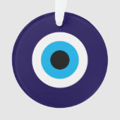 Het Blue Evil Eye acryl kerstversiering Ornament (voorkant)