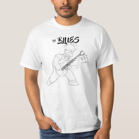 Het Blues Heren Basic T-Shirt (Voorkant)