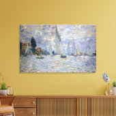 Het Boats Regatta in Argenteuil, door Claude Monet Canvas Afdruk (Insitu (Woonkamer))