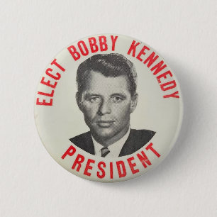 Het Bobby Kennedy President Ronde Button 5,7 Cm