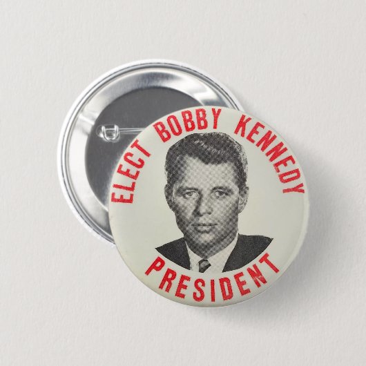Het Bobby Kennedy President Ronde Button 5,7 Cm (Voorkant /achterkant)