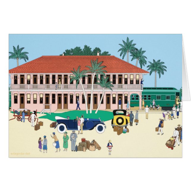 Het Boca Grande-spoorwegstation 1928 (Voorkant Horizontaal)