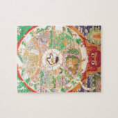 Het boeddhistische wiel van het leven legpuzzel (Horizontaal)