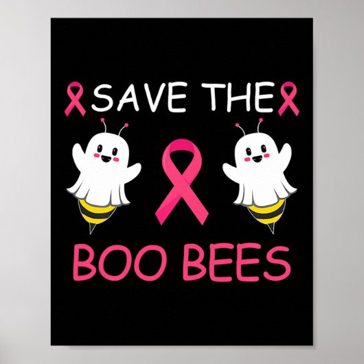 Het boek Bijen Halloween Fun Breast Cancer Awarene Poster (Voorkant)