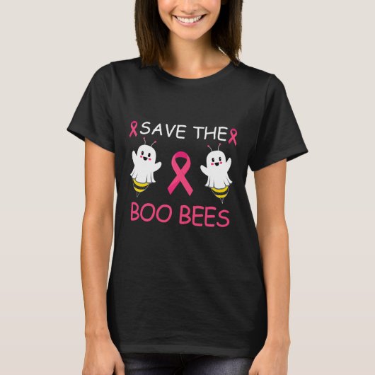 Het boek Bijen Halloween Fun Breast Cancer Awarene T-shirt (Voorkant)