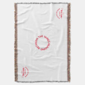 Het boek Club Crest Lees Bespreek Herhaling Deken (Voorkant Verticaal)