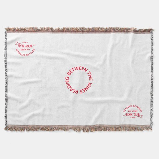 Het boek Club Crest Lees Bespreek Herhaling Deken (Voorkant)