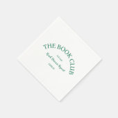 Het boek Club Crest Lees Bespreek Herhaling Servet (Hoek)