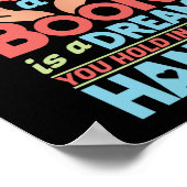 Het boek dat een boek leest is een droom die in ha poster (Hoek)