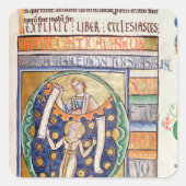 Het boek ecclesiastes vierkante sticker (Voorkant)