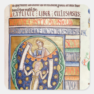 Het boek ecclesiastes vierkante sticker