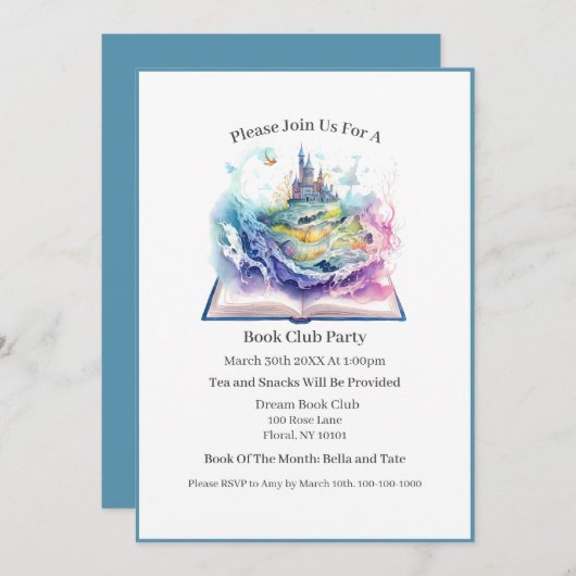 Het boek is altijd beter, boekenclub kaart (Voorkant / Achterkant)