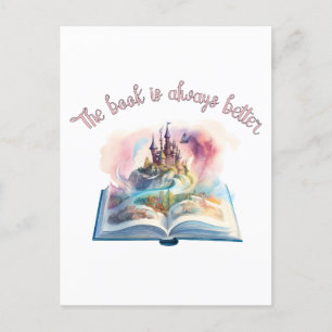 Het boek is altijd beter briefkaart