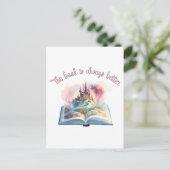 Het boek is altijd beter briefkaart (Staand voorkant)