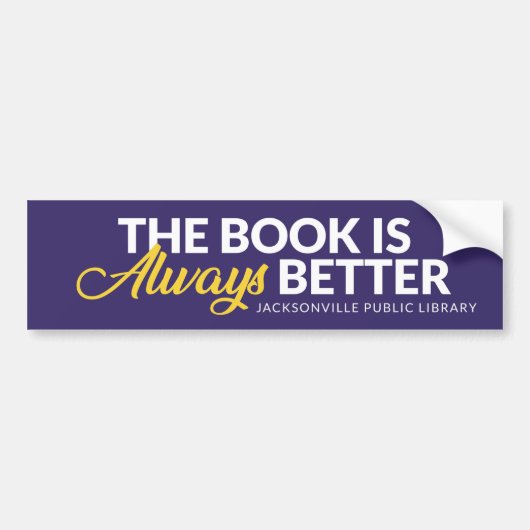 Het Boek Is Altijd Beter Bumpersticker (Voorkant)