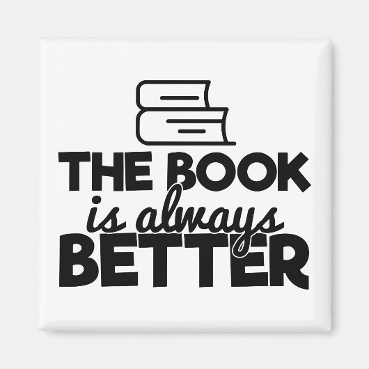 Het boek is altijd beter het Leercitaat van de boe Magneet (Voorkant)