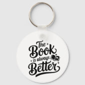 het boek is altijd beter sleutelhanger (Voorkant)