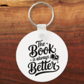 het boek is altijd beter sleutelhanger (Voorkant)