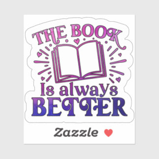 Het boek is altijd beter sticker