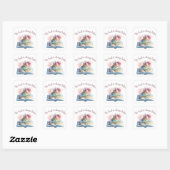 Het boek is altijd beter vierkante sticker (Vel)