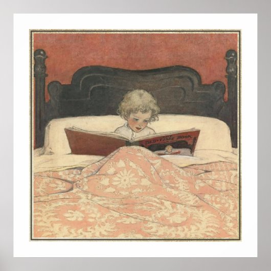 Het boek met de tijd van Jessie Willcox Smith Poster (Voorkant)